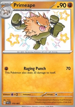 Primeape - Paldean Fates #170/91