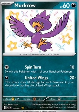 Murkrow - Paldean Fates #181/91