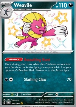Weavile - Paldean Fates #183/91