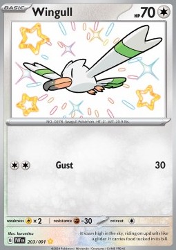 Wingull - Paldean Fates #203/91