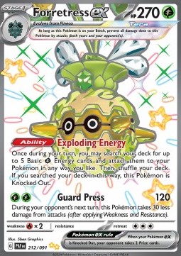 Forretress ex - Paldean Fates #212/91