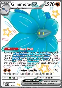 Glimmora ex - Paldean Fates #218/91