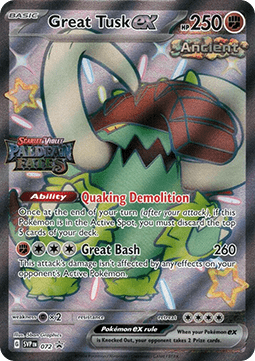 Great Tusk ex Paldean Fates #072/91