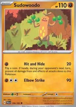 Sudowoodo - Paldea Evolved #109/193