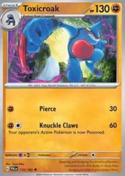 Toxicroak - Paldea Evolved #115/193
