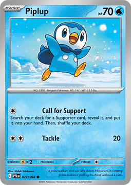 Piplup - Phantasmal Flames #027/94
