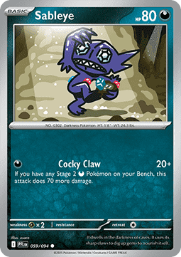 Sableye - Phantasmal Flames #059/94