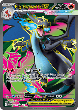 Mega Charizard X ex Phantasmal Flames #109/94