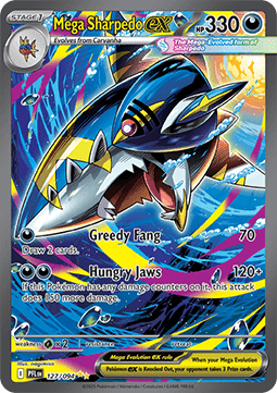 Mega Sharpedo ex Phantasmal Flames #127/94