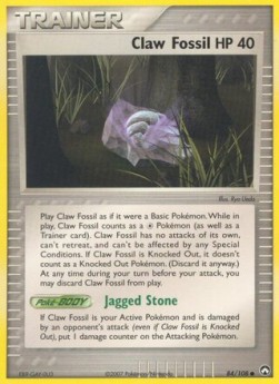 Claw Fossil EX Power Keepers #84