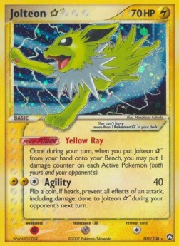 Jolteon Gold Star EX Power Keepers #101