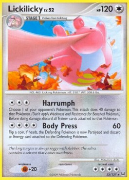Lickilicky Lv.52 Platinum #33/127