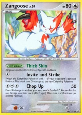 Zangoose Lv.29 Platinum #66/127