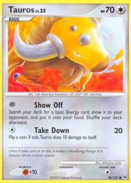 Tauros Lv.23 Platinum #98/127