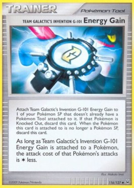 Team Galactic's Invention G-101 Energy Gain Platinum #116/127