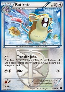 Raticate - Plasma Freeze #88/116