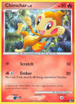 Chimchar Lv.8 POP Series 6 #14/17