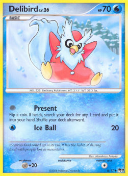 Delibird Lv.26 POP Series 7 #6/17