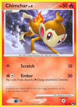 Chimchar Lv.8 POP Series 8 #12/17