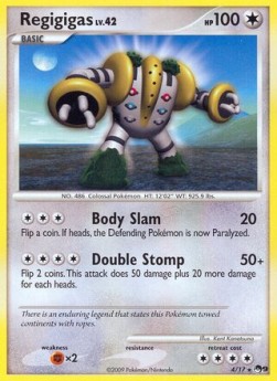 Regigigas Lv.42 POP Series 9 #4/17