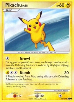 Pikachu Lv.18 POP Series 9 #15/17