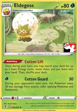 Eldegoss Play! Pokémon Prize Pack Series One #016