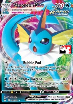 Vaporeon VMAX Play! Pokémon Prize Pack Series One #030