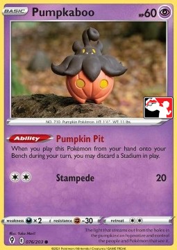 Pumpkaboo Play! Pokémon Prize Pack Series One #076