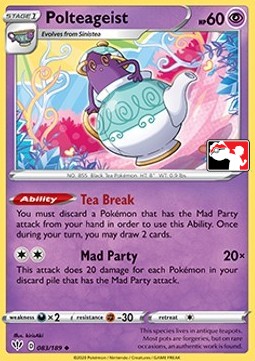 Polteageist Play! Pokémon Prize Pack Series One #083