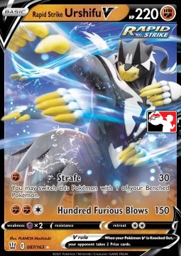 Rapid Strike Urshifu V Play! Pokémon Prize Pack Series One #087