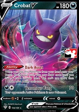 Crobat V Play! Pokémon Prize Pack Series One #104