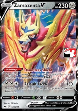 Zamazenta V Play! Pokémon Prize Pack Series One #139