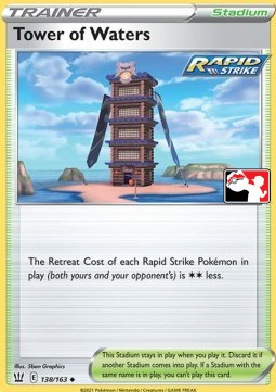 Tower of Waters Play! Pokémon Prize Pack Series One #138