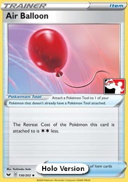 Air Balloon Play! Pokémon Prize Pack Series One #156