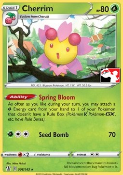 Cherrim Play! Pokémon Prize Pack Series Two #008