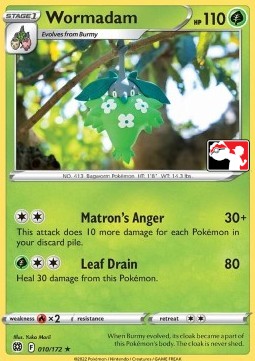Wormadam Play! Pokémon Prize Pack Series Two #010