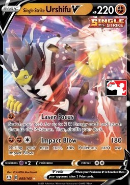 Single Strike Urshifu V Play! Pokémon Prize Pack Series Two #085
