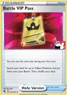 Battle VIP Pass Play! Pokémon Prize Pack Series Two #225