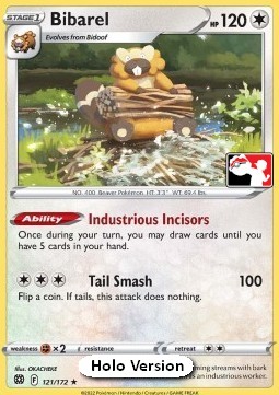 Bibarel Play! Pokémon Prize Pack Series Two #121