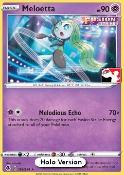 Meloetta Play! Pokémon Prize Pack Series Two #124