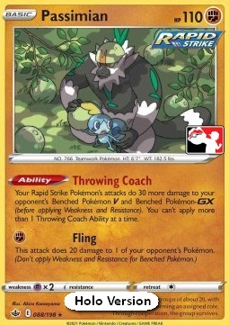 Passimian Play! Pokémon Prize Pack Series Two #088