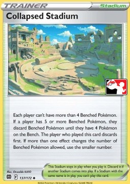 Collapsed Stadium Play! Pokémon Prize Pack Series Three #137