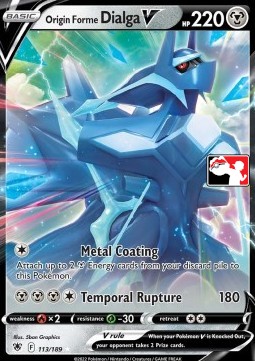 Origin Forme Dialga V Play! Pokémon Prize Pack Series Three #113