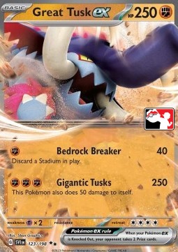Great Tusk ex Play! Pokémon Prize Pack Series Three #123