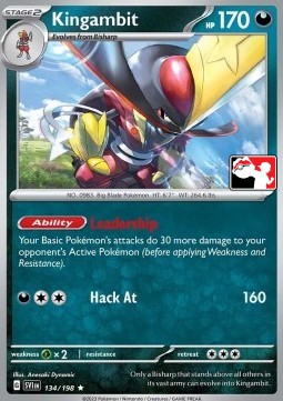 Kingambit Play! Pokémon Prize Pack Series Three #134