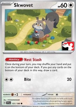 Skwovet Play! Pokémon Prize Pack Series Three #151