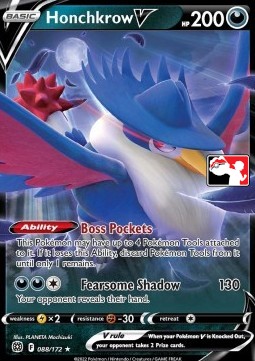 Honchkrow V Play! Pokémon Prize Pack Series Three #088