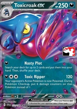 Toxicroak ex Play! Pokémon Prize Pack Series Three #131