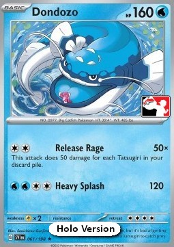 Dondozo Play! Pokémon Prize Pack Series Three #061