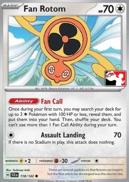 Fan Rotom Play! Pokémon Prize Pack Series Six #118